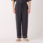 Crepe Gauze pyjamas in Dark Grey