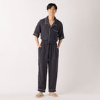 Crepe Gauze pyjamas in Dark Grey