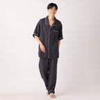 Crepe Gauze pyjamas in Dark Grey