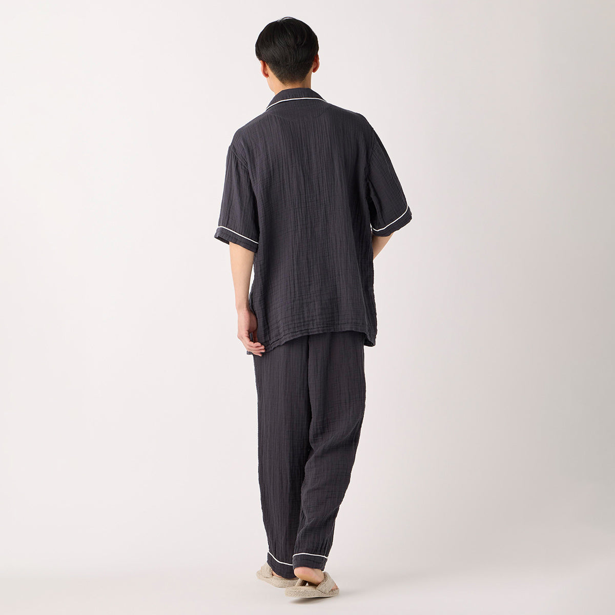 Crepe Gauze pyjamas in Dark Grey