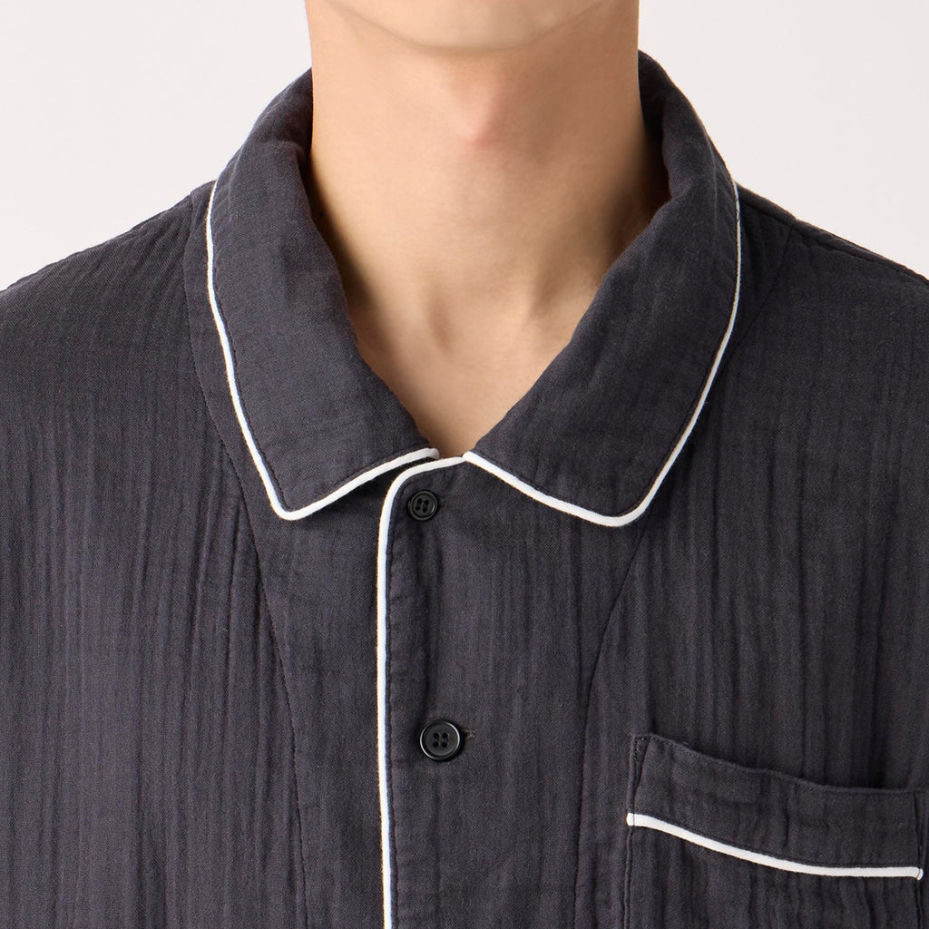 Crepe Gauze pyjamas in Dark Grey