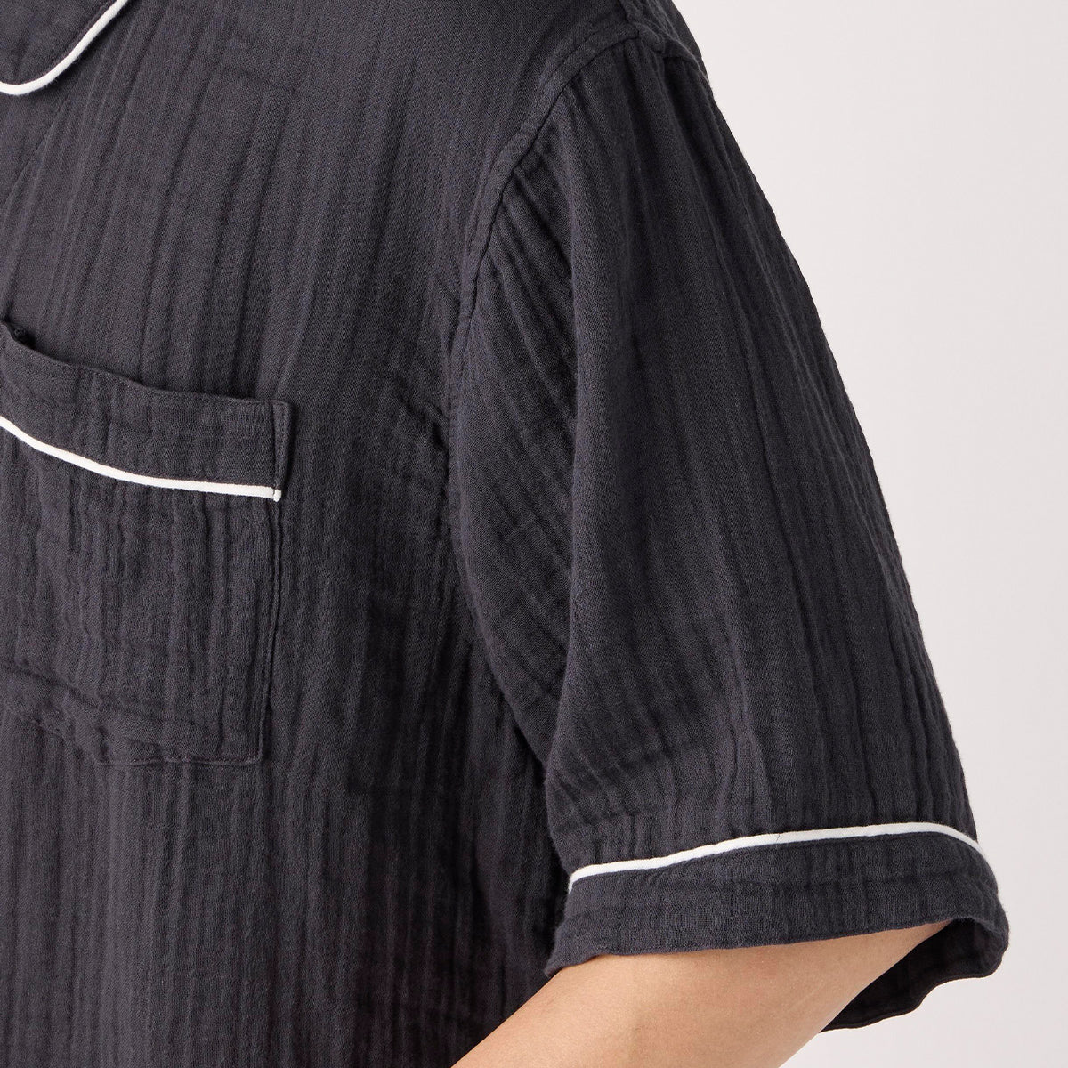 Crepe Gauze pyjamas in Dark Grey