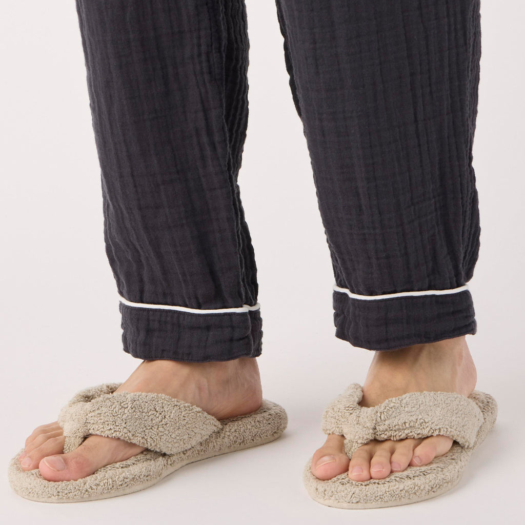 Crepe Gauze pyjamas in Dark Grey