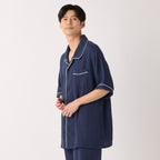 Crepe Gauze pyjamas in Navy