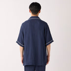 Crepe Gauze pyjamas in Navy