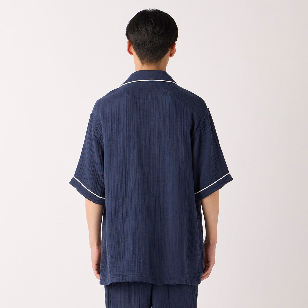 Crepe Gauze pyjamas in Navy