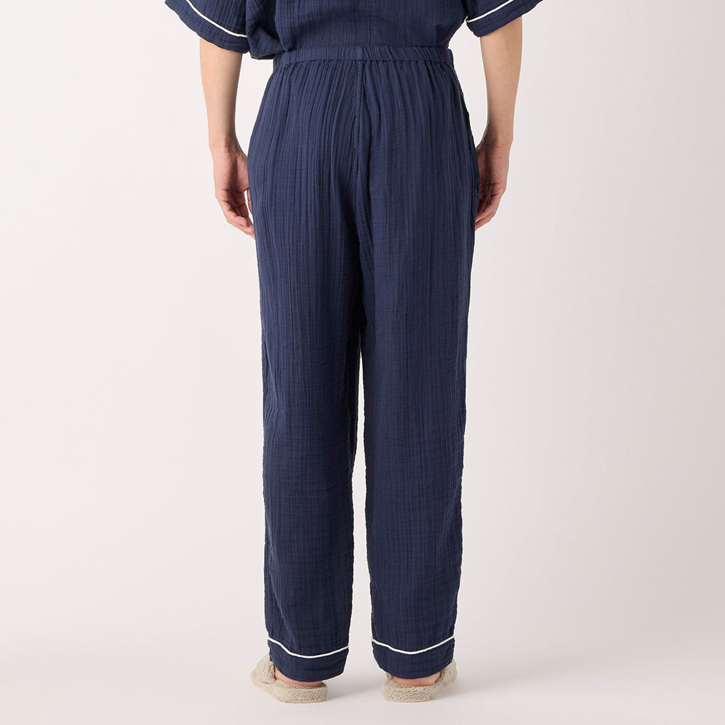 Crepe Gauze pyjamas in Navy