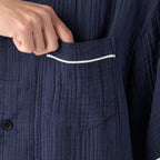 Crepe Gauze pyjamas in Navy