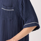 Crepe Gauze pyjamas in Navy