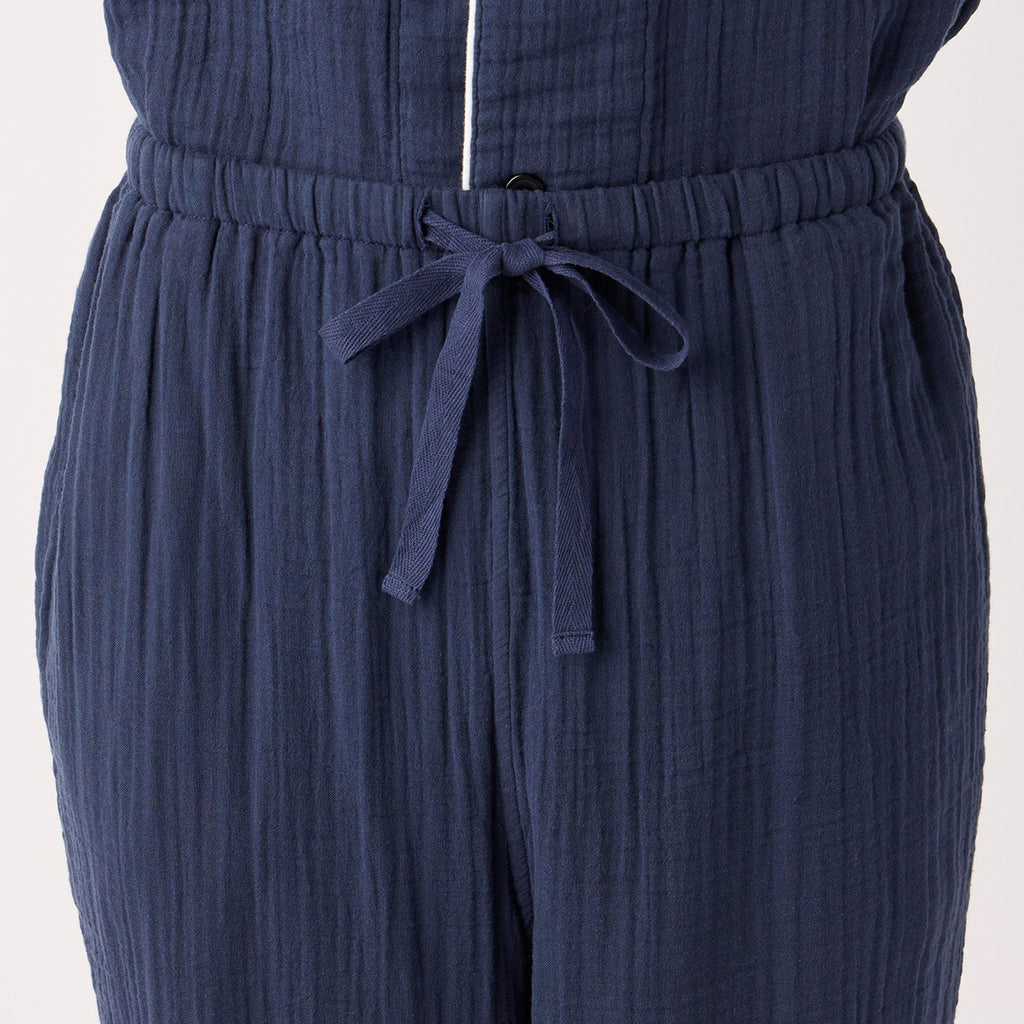 Crepe Gauze pyjamas in Navy