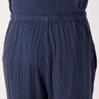 Crepe Gauze pyjamas in Navy