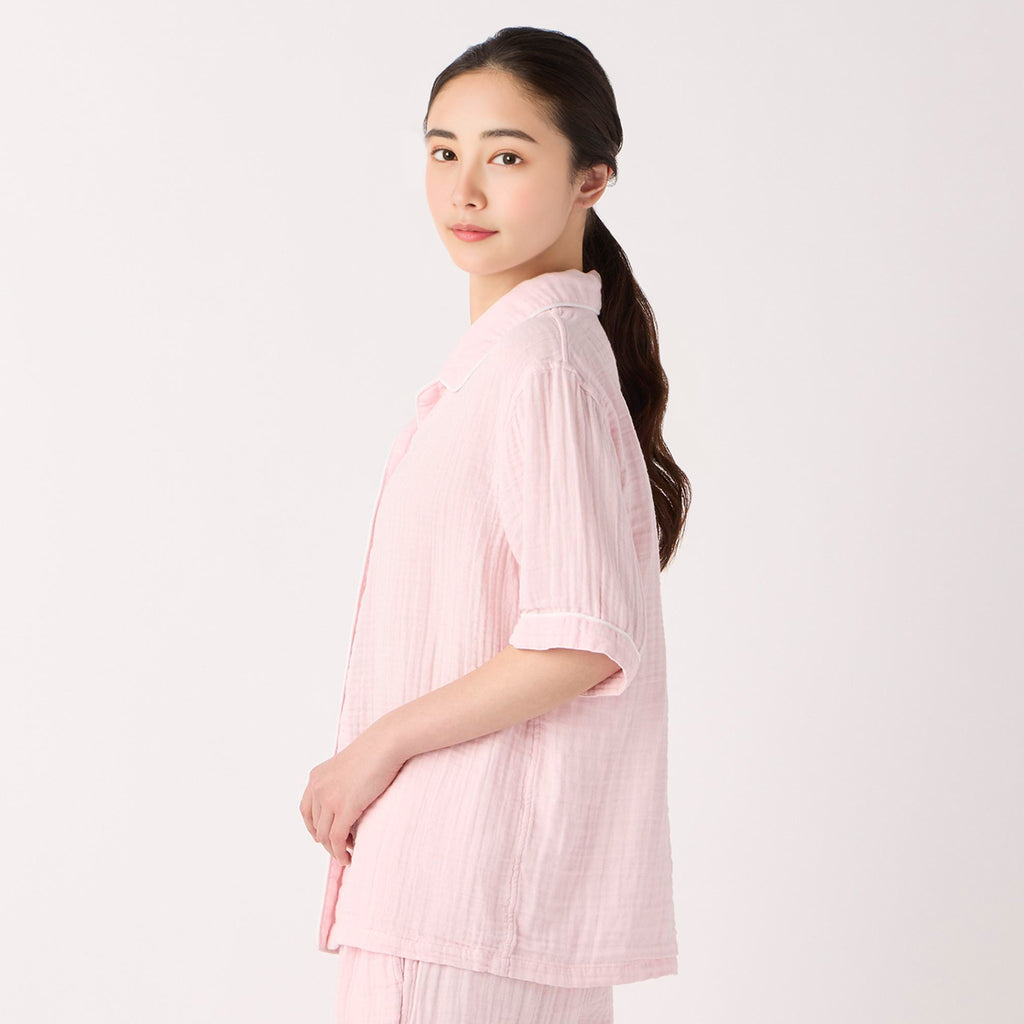 Crepe Gauze pyjamas in Light Pink