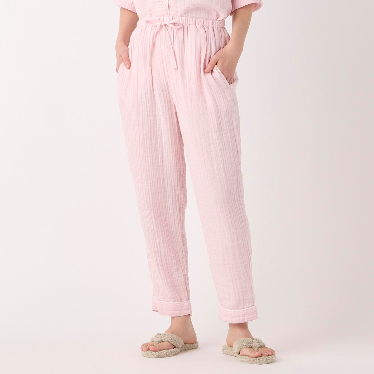 Crepe Gauze pyjamas in Light Pink