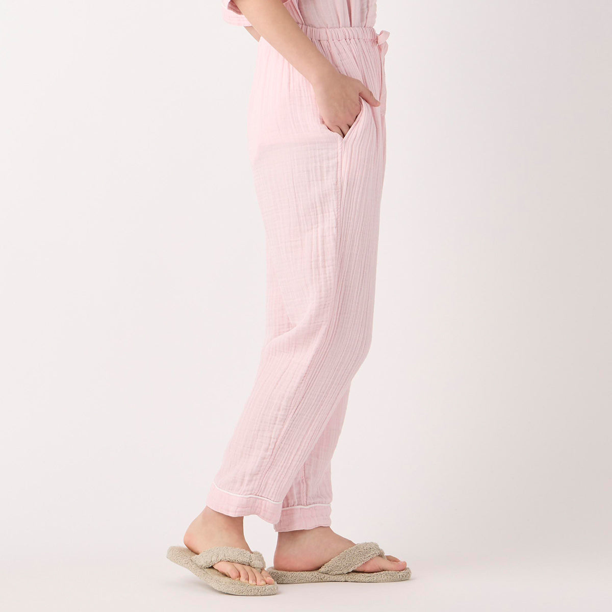 Crepe Gauze pyjamas in Light Pink