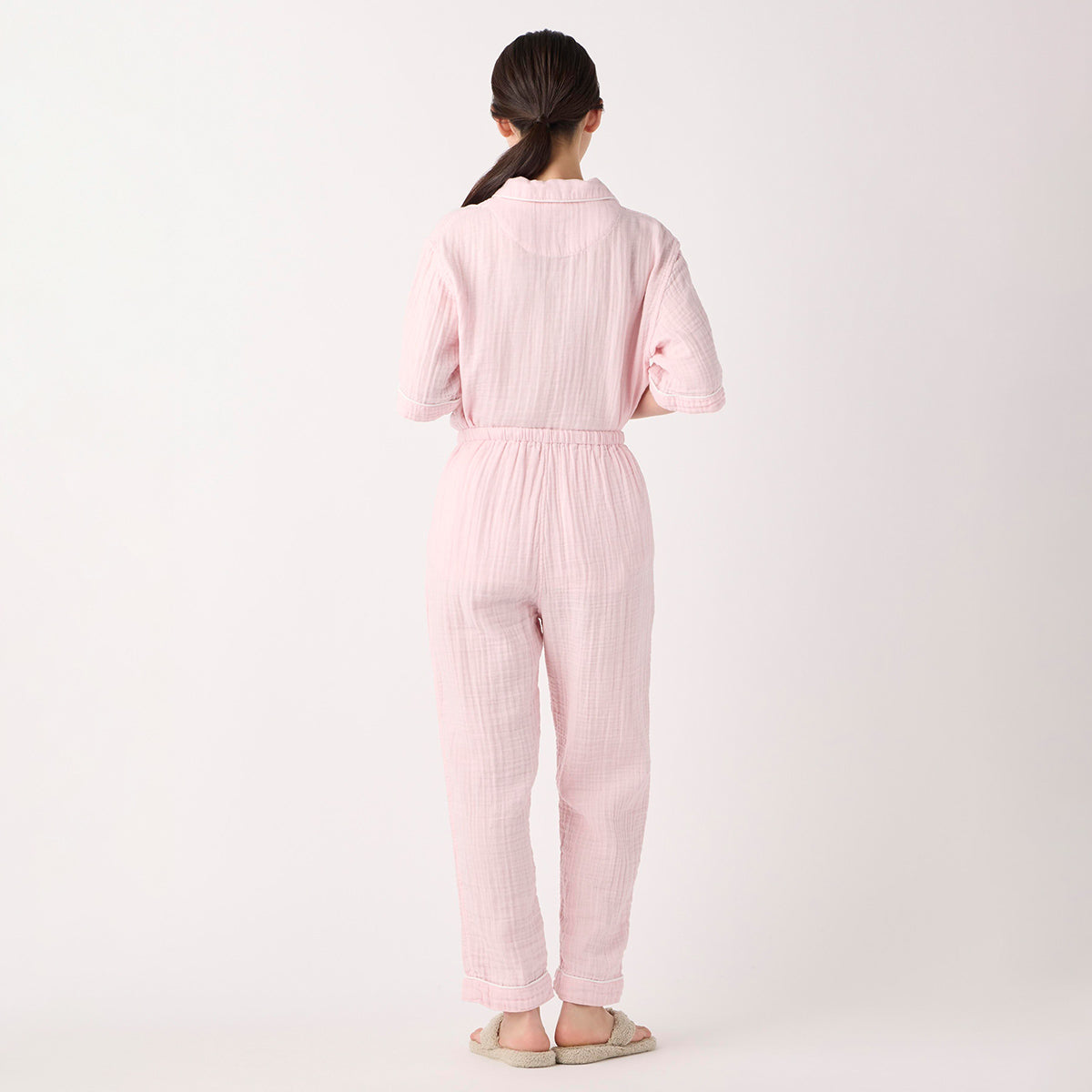 Crepe Gauze pyjamas in Light Pink