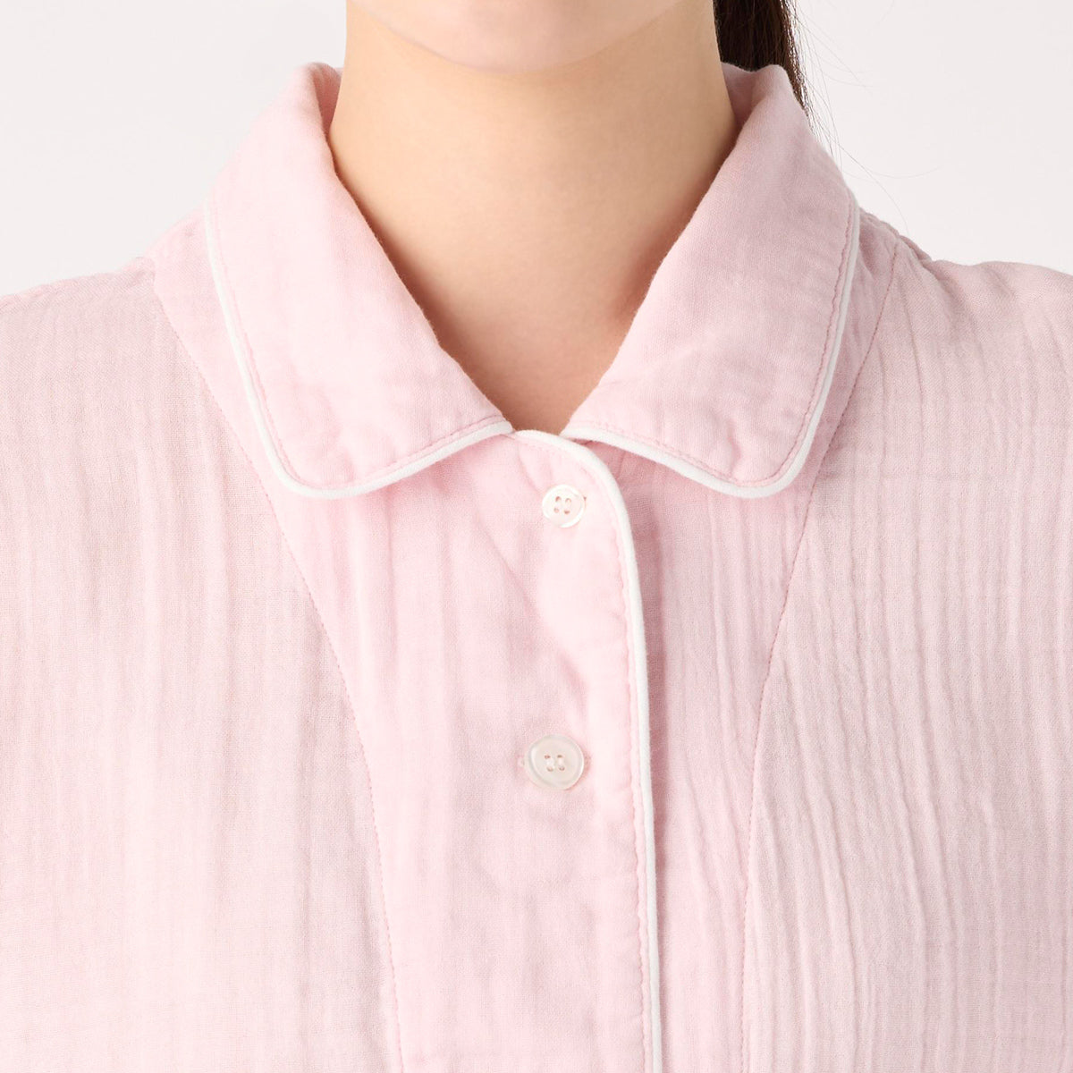 Crepe Gauze pyjamas in Light Pink