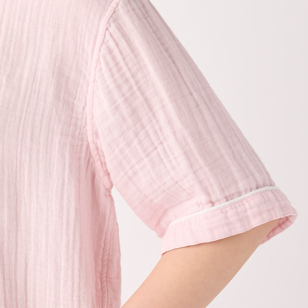 Crepe Gauze pyjamas in Light Pink