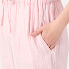 Crepe Gauze pyjamas in Light Pink