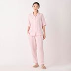 Crepe Gauze pyjamas in Light Pink