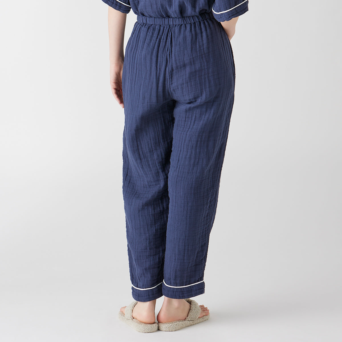 Crepe Gauze pyjamas in Navy