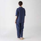 Crepe Gauze pyjamas in Navy