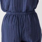 Crepe Gauze pyjamas in Navy