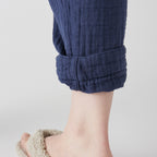 Crepe Gauze pyjamas in Navy