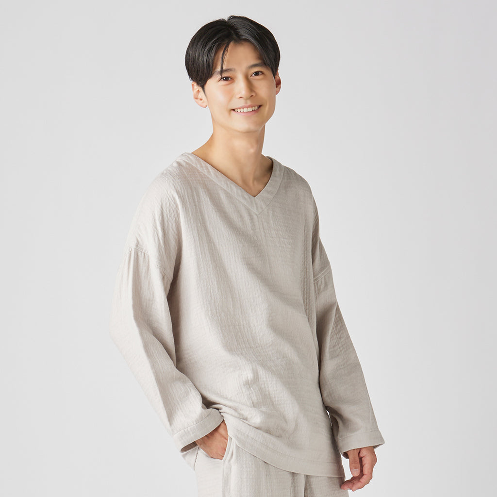 Marshmallow Gauze pyjamas in Beige