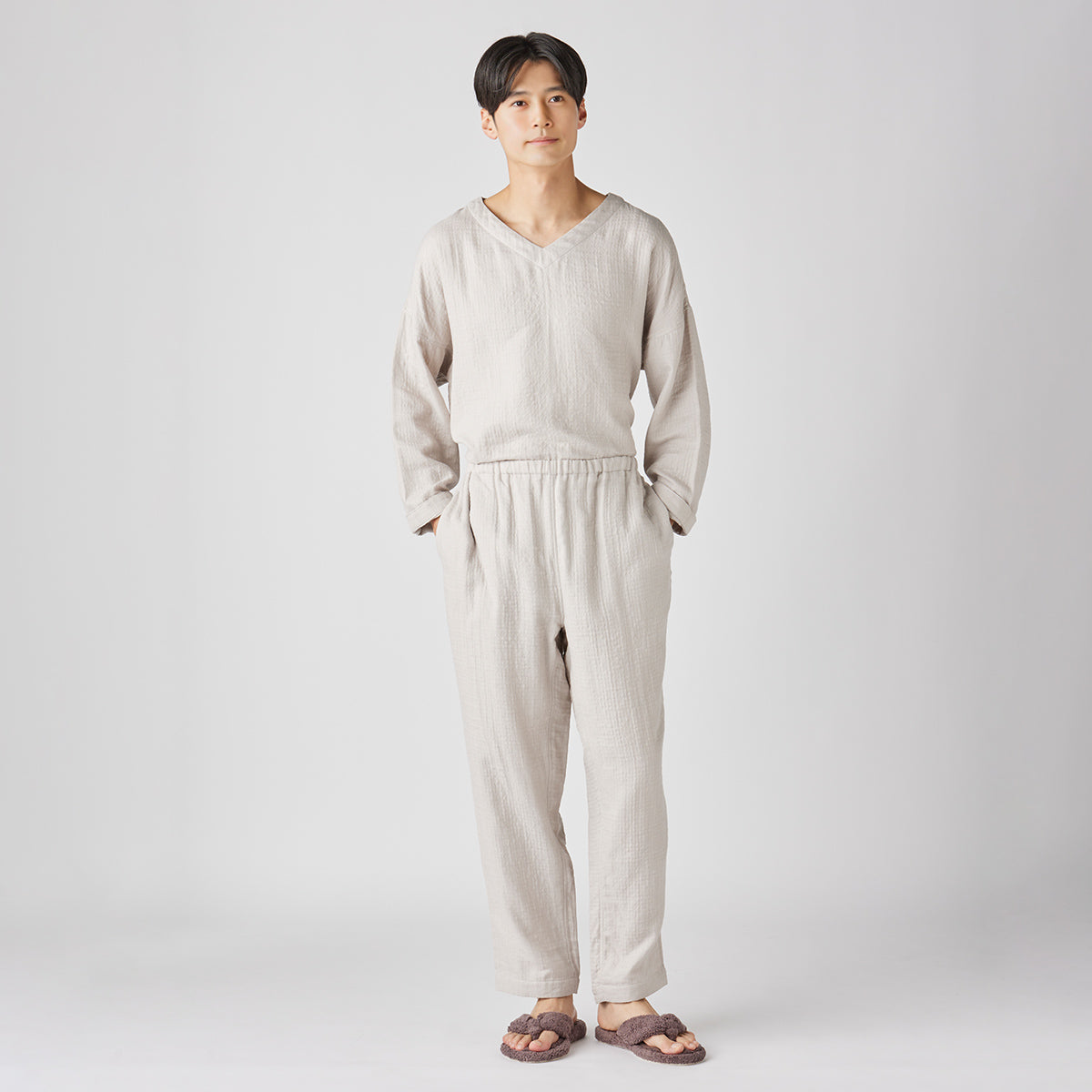 Marshmallow Gauze pyjamas in Beige
