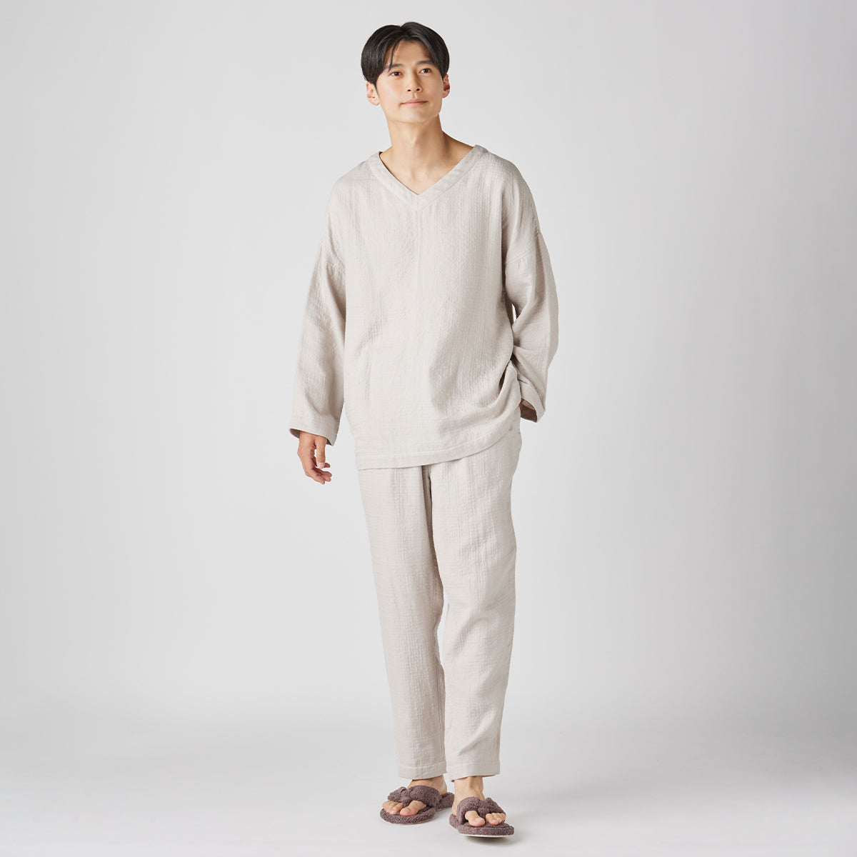 Marshmallow Gauze pyjamas in Beige