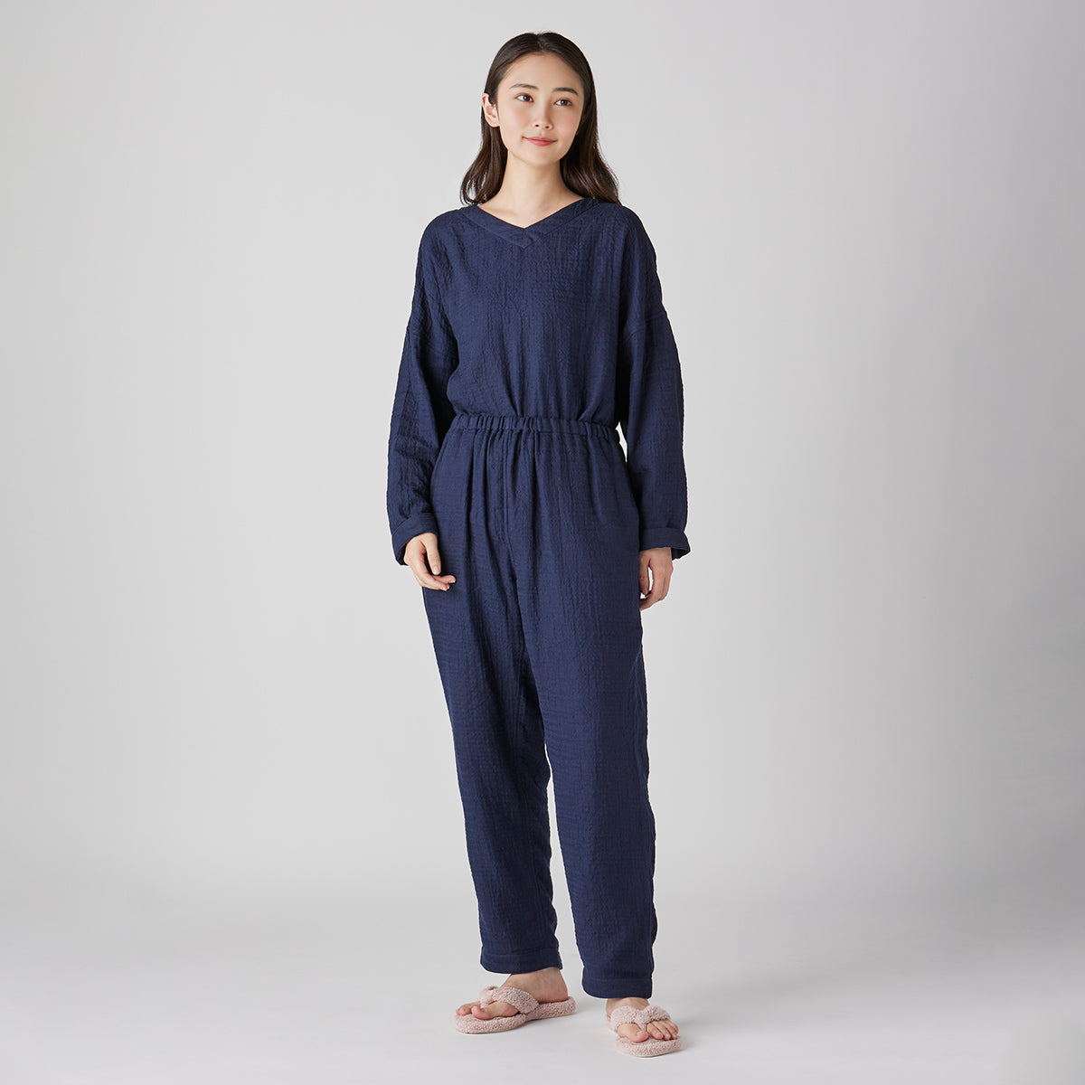 Marshmallow Gauze pyjamas in Navy