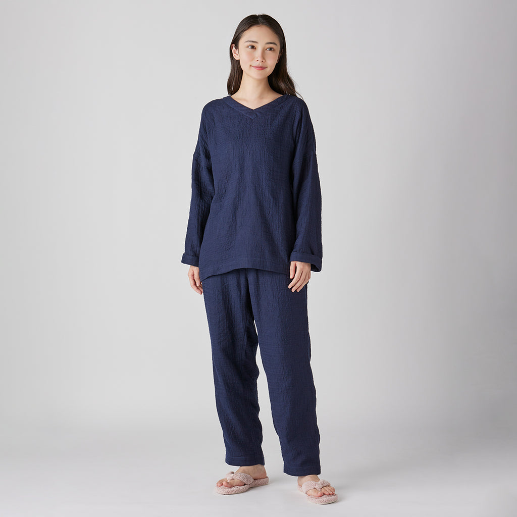 Marshmallow Gauze pyjamas in Navy