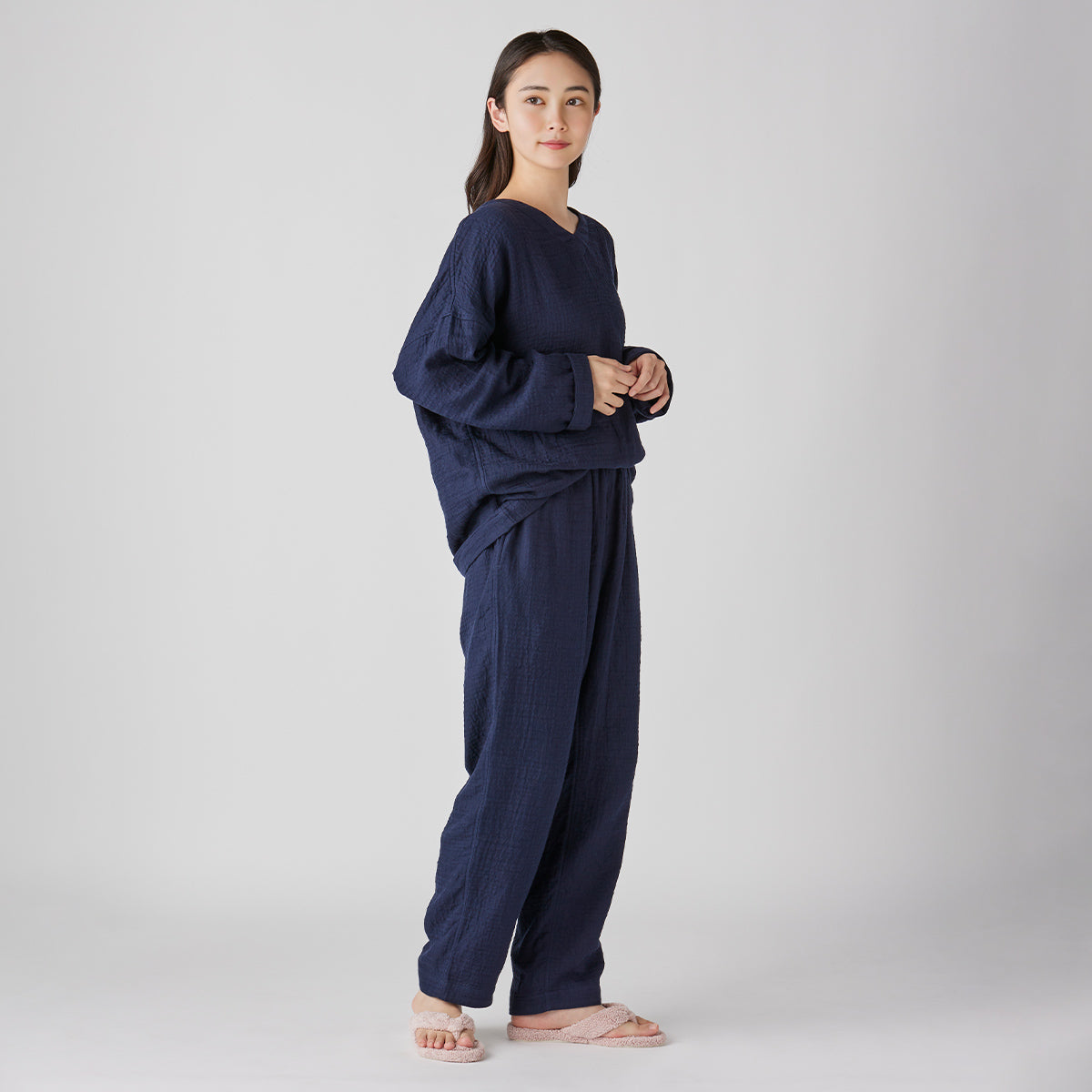 Marshmallow Gauze pyjamas in Navy
