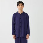 Crepe Gauze room wear in Navy