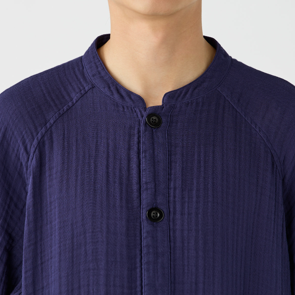 Crepe Gauze room wear in Navy