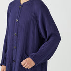 Crepe Gauze room wear in Navy