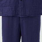 Crepe Gauze room wear in Navy