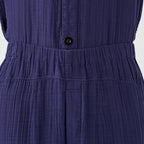 Crepe Gauze room wear in Navy