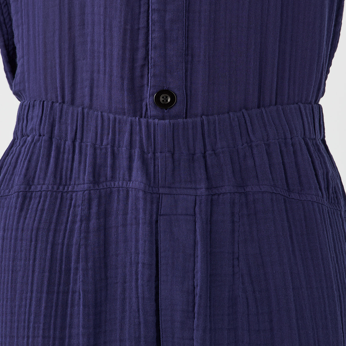 Crepe Gauze room wear in Navy