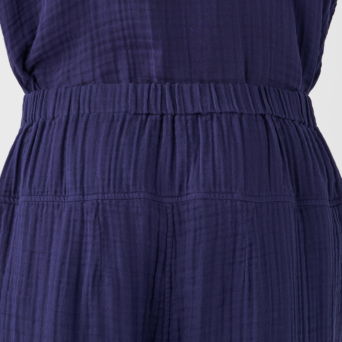 Crepe Gauze room wear in Navy