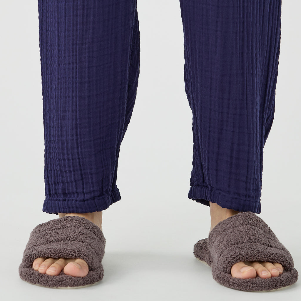 Crepe Gauze room wear in Navy