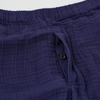 Crepe Gauze room wear in Navy