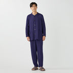 Crepe Gauze room wear in Navy
