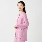 Crepe Gauze room wear in Pink
