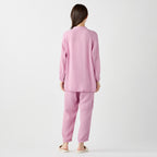 Crepe Gauze room wear in Pink