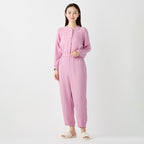 Crepe Gauze room wear in Pink