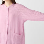 Crepe Gauze room wear in Pink