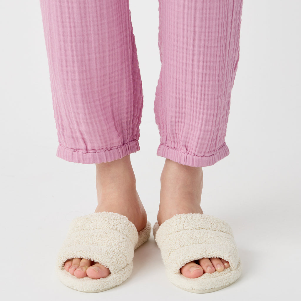 Crepe Gauze room wear in Pink