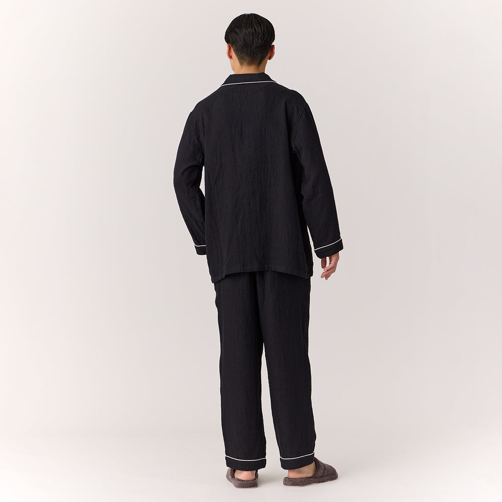 Marshmallow Gauze pyjamas in Black