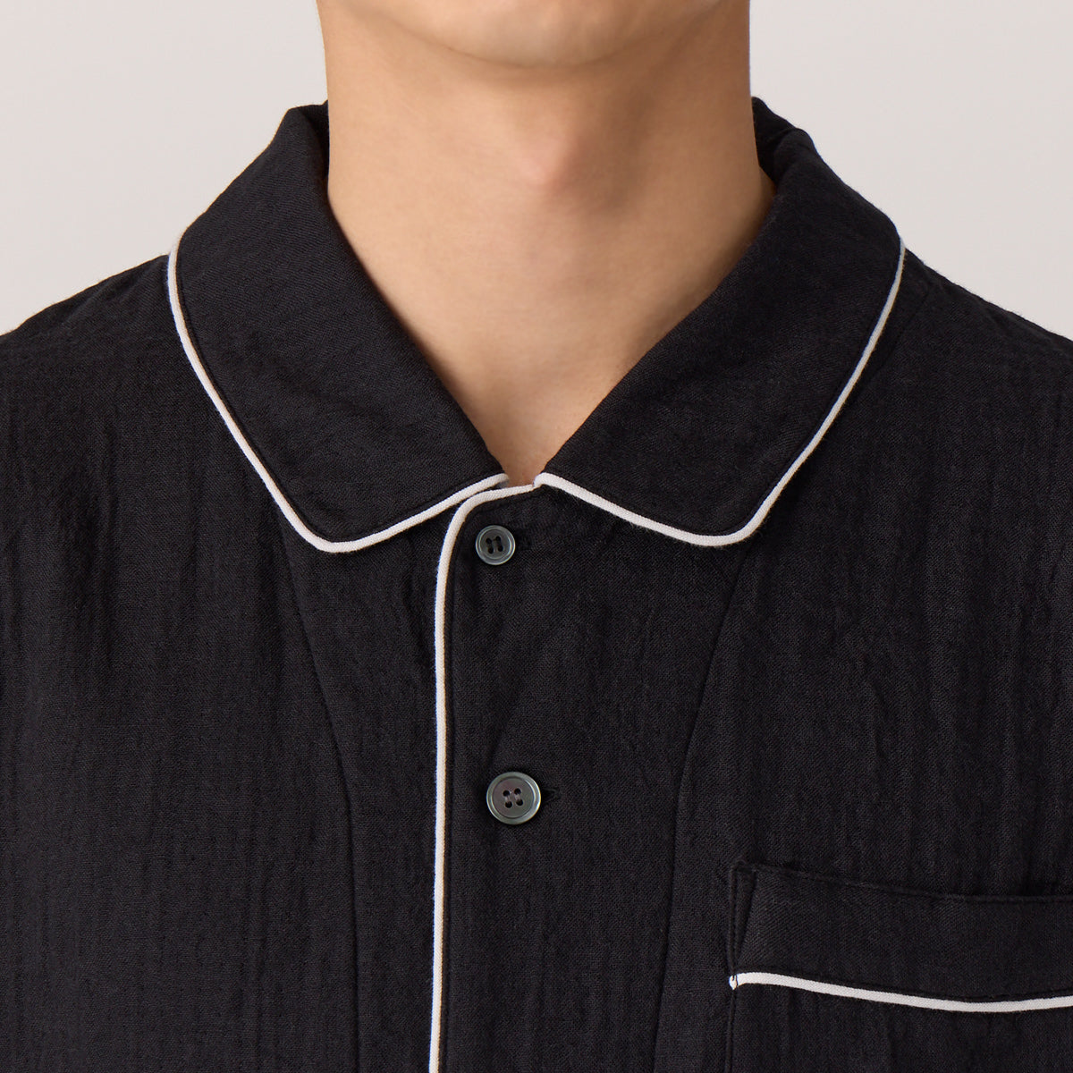 Marshmallow Gauze pyjamas in Black